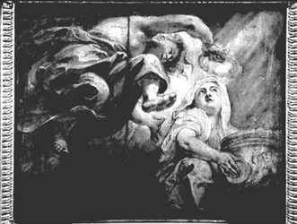 La Religión Coronada por el Genio, estudio para La Apoteosis de Jacobo I, c.1629-34